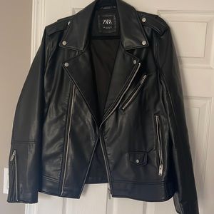 Zara faux leather jacket